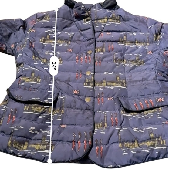 Boden London Print Down Jacket Women's Size 10 Quilted‎ Feather Warm Coat - Picture 5 of 12